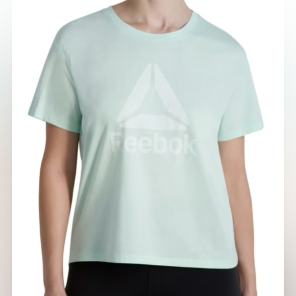 Reebok Women's Infinity Short Sleeve Cropped Jersey Tee Size XXL Like New $34.99 - Picture 1 of 5
